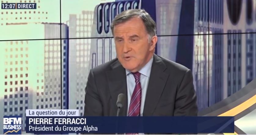 Pierre Ferracci était l'invité de 12h, L'heure H, lundi 25 février 2019, émission présentée par Hedwige Chevrillon, sur BFM Business Pierre Ferracci était l'invité de 12h, L'heure H, lundi 25 février 2019, émission présentée par Hedwige Chevrillon, sur BFM Business