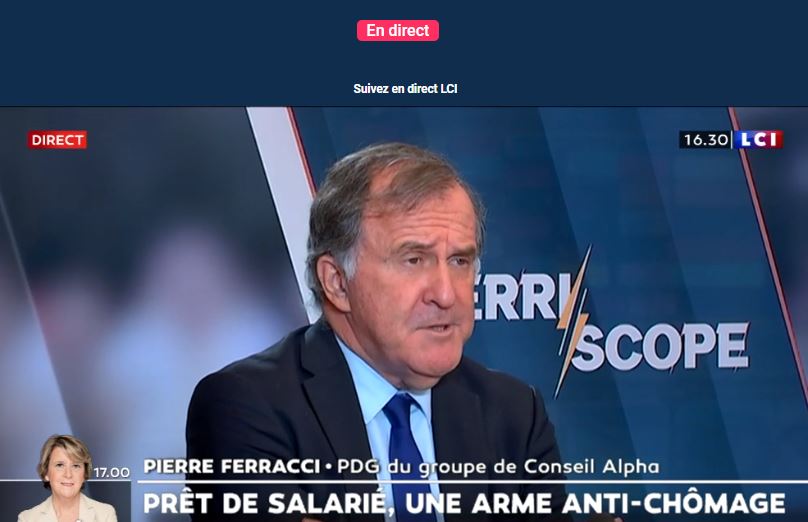 Pierre Ferracci était l'invité de Pascal Perri dans son émission Perri Scope, jeudi 1er octobre 2020 Pierre Ferracci était l'invité de Pascal Perri dans son émission Perri Scope, jeudi 1er octobre 2020