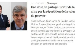 Une dose de partage - Sortir de la crise par la répartition de la valeur et du pouvoir Une dose de partage - Sortir de la crise par la répartition de la valeur et du pouvoir