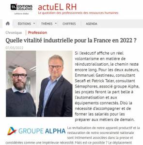 Quelle vitalité industrielle pour la France en 2022 ?