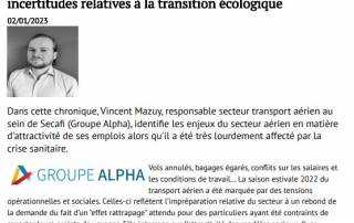 Le transport aérien entre adaptation au rebond et incertitudes relatives à la transition écologique Le transport aérien entre adaptation au rebond et incertitudes relatives à la transition écologique