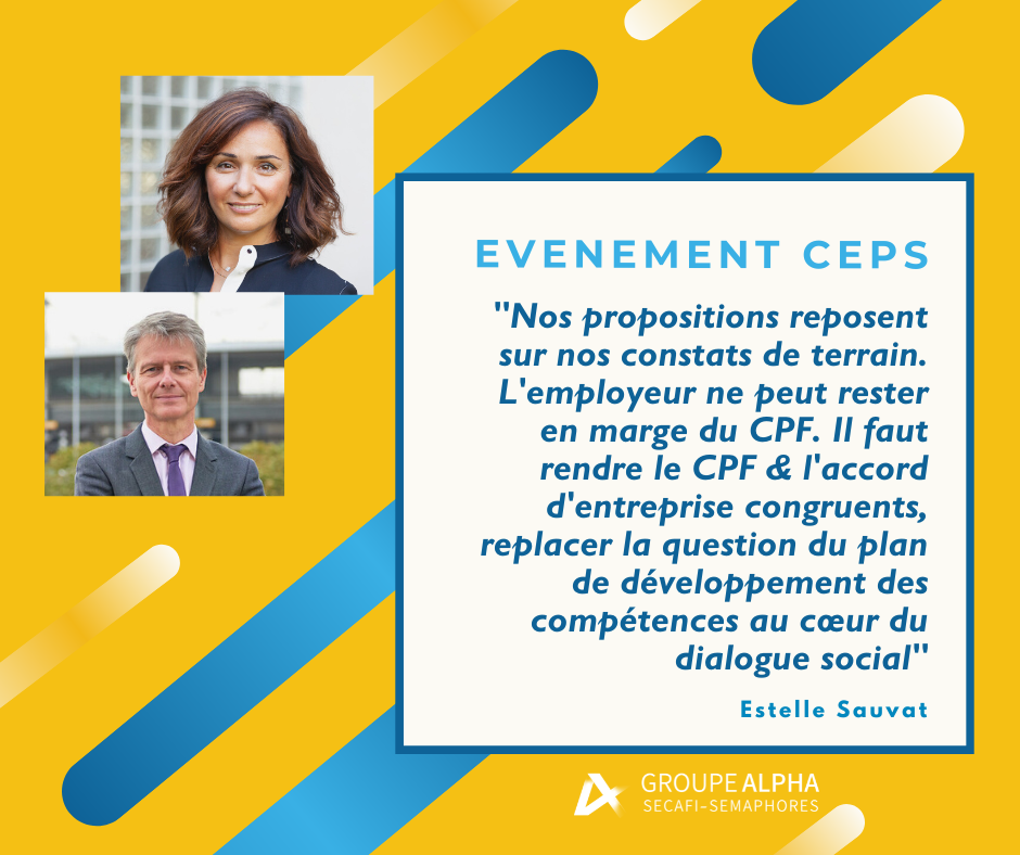 Estelle Sauvat & Patrice Guézou nous parlent de "la gestion des compétences, facteur clé de la réussite des entreprises", un événement CEPS