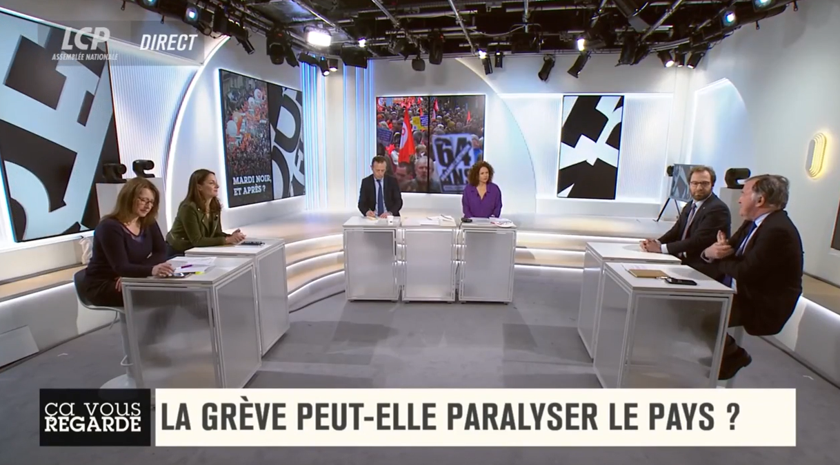 Le grand débat sur LCP dans "Ça vous regarde" sur la réforme des retraites le 7 mars 2023, avec Pierre Ferracci