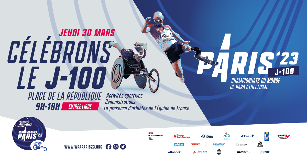 Rendez-vous pour les Championnats du monde de para-athlétisme Paris 23'