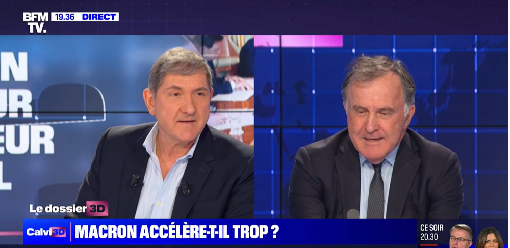 Pierre Ferracci était l'invité d'Yves Calvi dans Calvi 3D sur BFMTV le 18 avril 2023 (en deux parties)