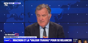 Pierre Ferracci était l'invité d'Yves Calvi dans Calvi 3D sur BFMTV le 18 avril 2023 (en deux parties)