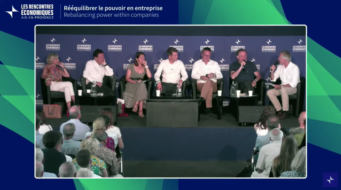 "Rééquilibrer le pouvoir en entreprise" aux Rencontres économiques d'Aix-en-Provence, avec Pierre Ferracci