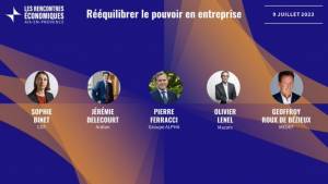 "Rééquilibrer le pouvoir en entreprise" aux Rencontres économiques d'Aix-en-Provence, avec Pierre Ferracci