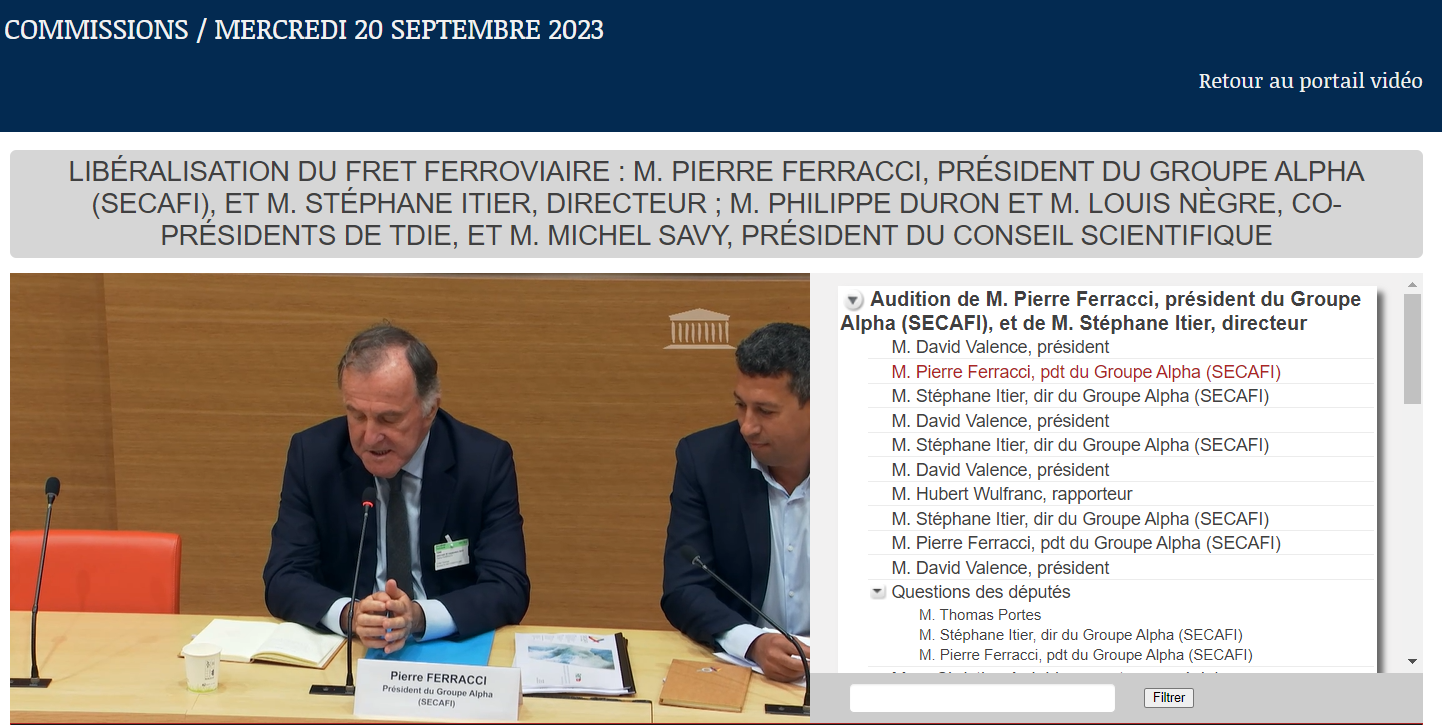 Audition de Pierre Ferracci, président du Groupe Alpha, et de M. Stéphane Itier, directeur régional chez Secafi