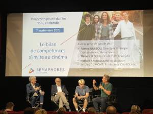 Débat passionnant, le 7 septembre 2023, autour du film "Toni en famille"