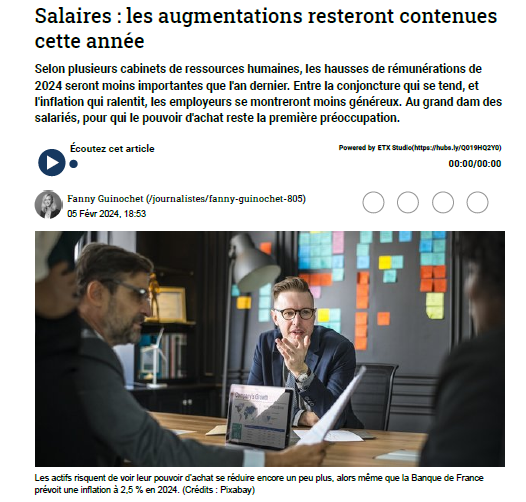 La note NAO 2024 du Centre Etudes & Data dans la presse