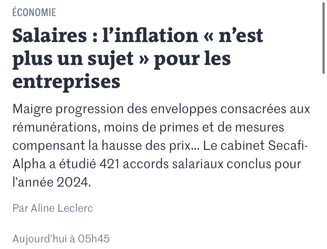 La note NAO 2024 du Centre Etudes & Data dans la presse