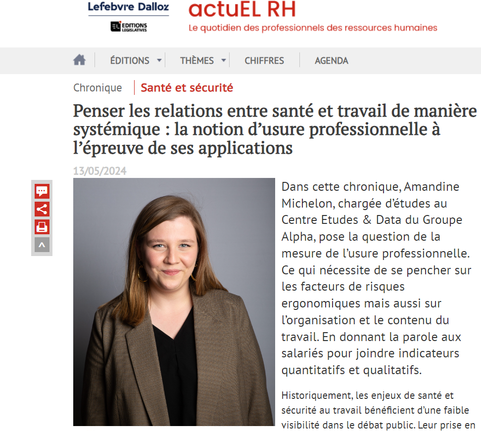 Penser les relations entre santé et travail de manière systémique : la notion d’usure professionnelle à l’épreuve de ses applications