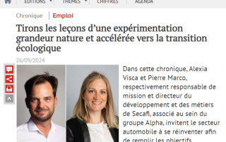 Tirons les leçons d’une expérimentation grandeur nature et accélérée vers la transition écologique Tirons les leçons d’une expérimentation grandeur nature et accélérée vers la transition écologique