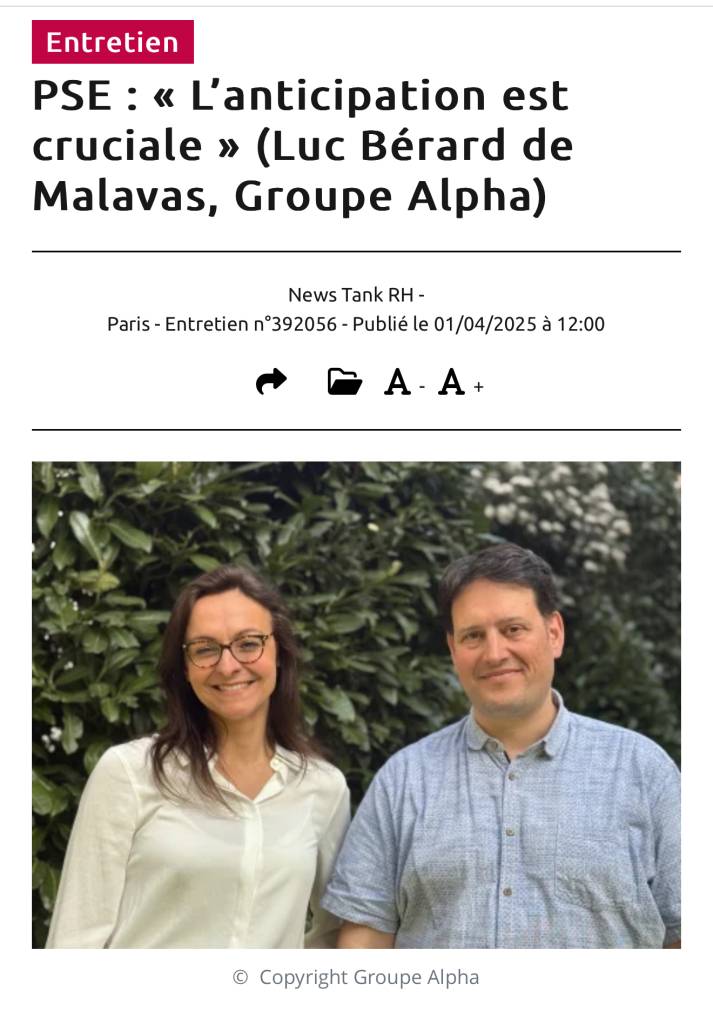 PSE : « L’anticipation est cruciale » in News Tank RH