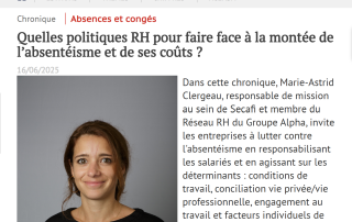 Quelles politiques RH pour faire face à la montée de l’absentéisme et de ses coûts ?