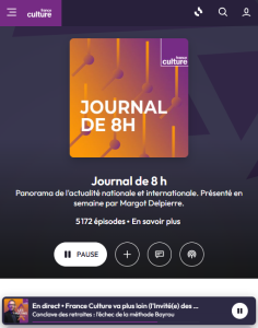 Pierre Ferracci au micro de Guillaume Erner in Les Matins de France Culture, mercredi 25 juin 2025