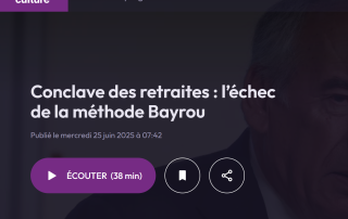 Pierre Ferracci au micro de Guillaume Erner in Les Matins de France Culture, mercredi 25 juin 2025