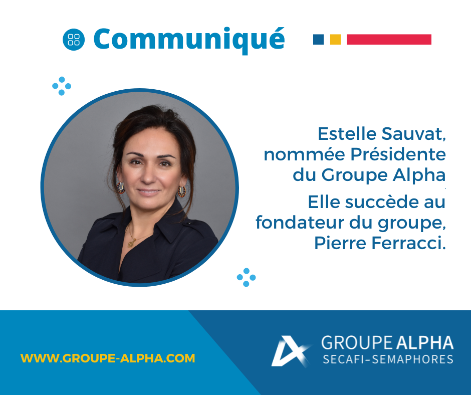 Estelle Sauvat, Présidente du Groupe Alpha depuis le 19 juin 2025