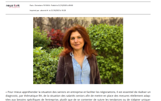 "Seniors : « Il est essentiel de réaliser un diagnostic par thématique RH »" Amélie Gaudard, Groupe Alpha in News Tank RH "Seniors : « Il est essentiel de réaliser un diagnostic par thématique RH »" Amélie Gaudard, Groupe Alpha in News Tank RH