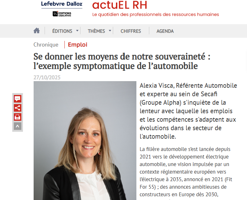 Se donner les moyens de notre souveraineté : l’exemple symptomatique de l’automobile Se donner les moyens de notre souveraineté : l’exemple symptomatique de l’automobile
