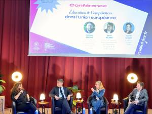 Estelle Sauvat est intervenue le 31 octobre 2025 à la table ronde "Education et compétences dans l'Union européenne" des EEE 2025