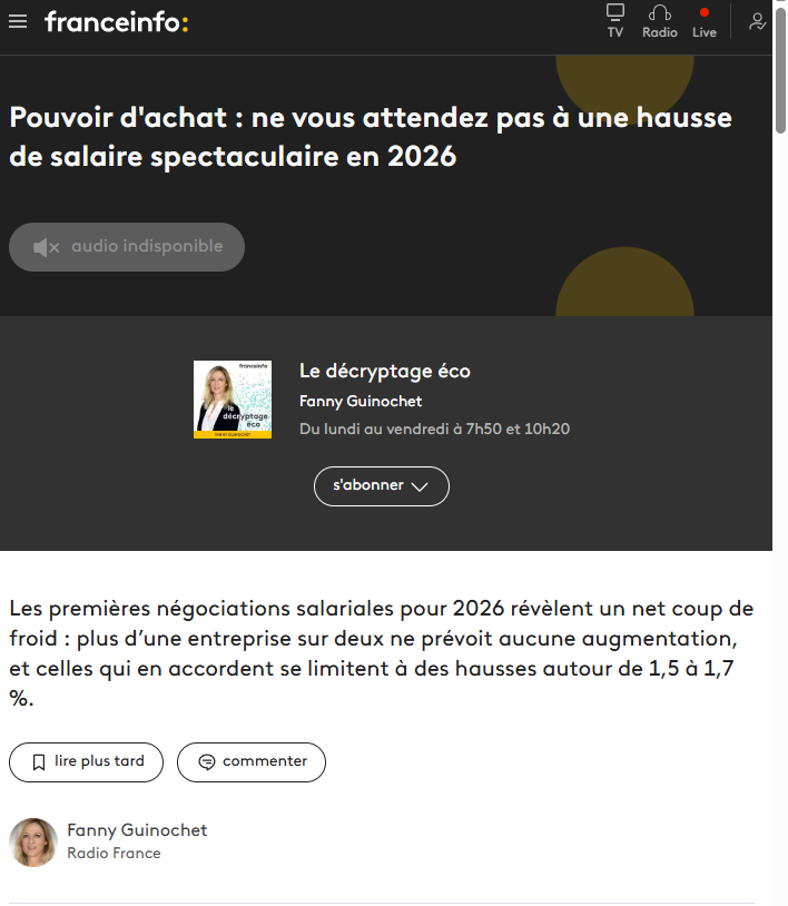 L'étude flash NAO 2026, "les premiers chiffres", du Centre Etudes & Data dans la presse