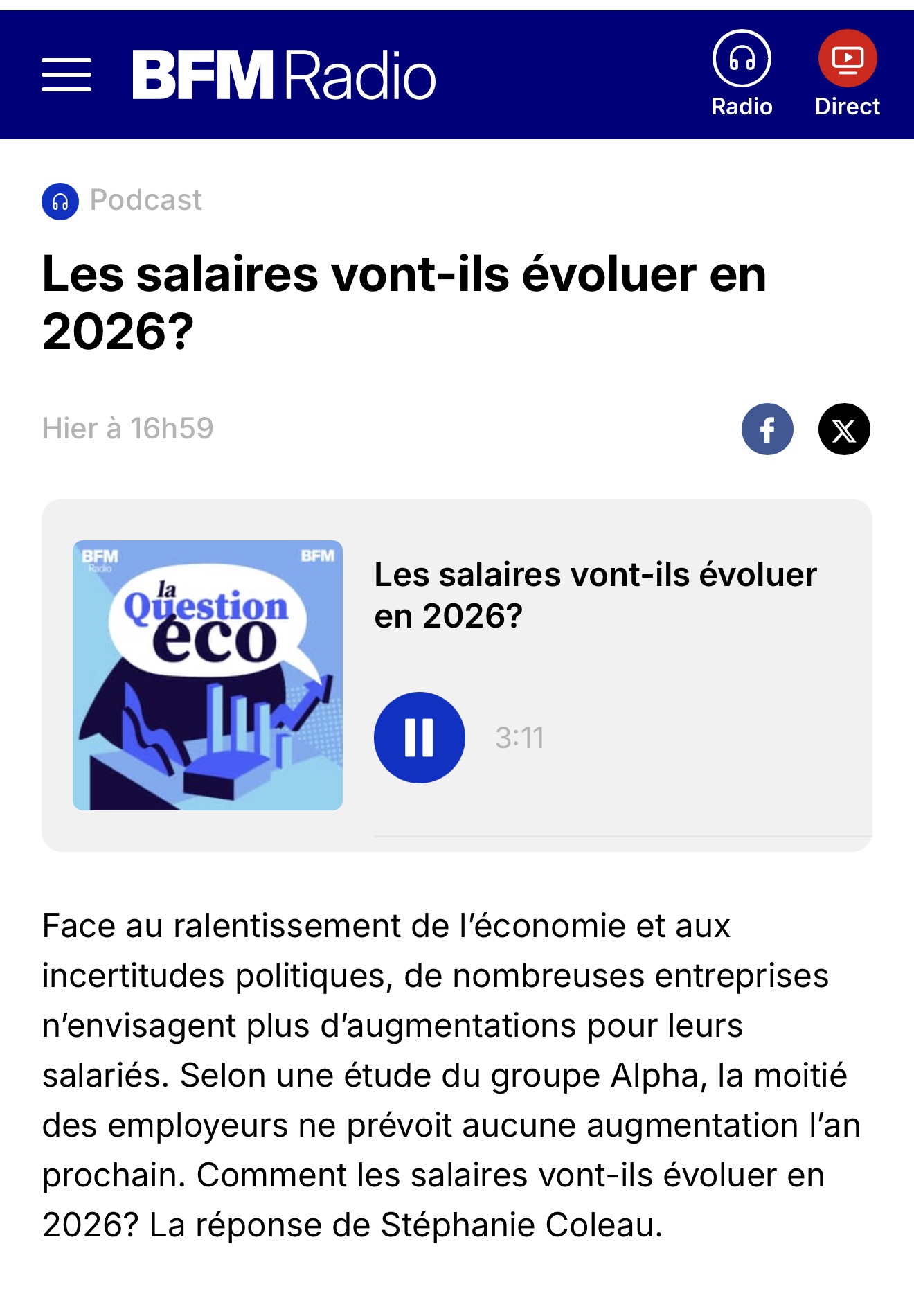 L'étude flash NAO 2026, "les premiers chiffres", du Centre Etudes & Data dans la presse