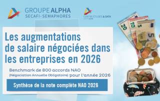 Parution de l'étude NAO 2026 du Centre Etudes & Data du Groupe Alpha. Benchmark de 800 accords NAO