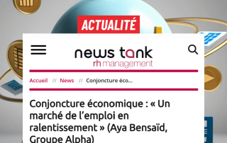 Aya Bensaïd répond aux questions de News Tank RH sur la note de conjoncture du Centre Etudes & Data du Groupe Alpha