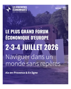 Estelle Sauvat et Pierre Ferracci interviendront aux 26èmes Rencontres économiques d'Aix-en-Provence Estelle Sauvat et Pierre Ferracci interviendront aux 26èmes Rencontres économiques d'Aix-en-Provence